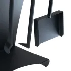 Aksesorët e Zjarrit në Çelik të Pikturuar Prodhuar në Itali 3 Copë - Virgil Viadurini