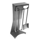 Aksesorët e Zjarrit në Çelik të Pikturuar Prodhuar në Itali 3 Copë - Virgil Viadurini