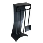 Aksesorët e Zjarrit në Çelik të Pikturuar Prodhuar në Itali 3 Copë - Virgil Viadurini