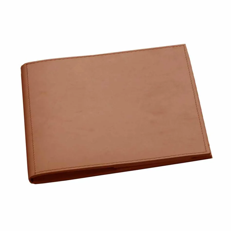 Aksesorë tavolinë në lëkure të rigjeneruar 5 copë të bëra në Itali - Medea Viadurini