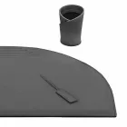 Aksesorë tavolinë në lëkure të rigjeneruar 5 copë të bëra në Itali - Medea Viadurini