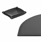 Aksesorë tavolinë në lëkure të rigjeneruar 5 copë të bëra në Itali - Medea Viadurini