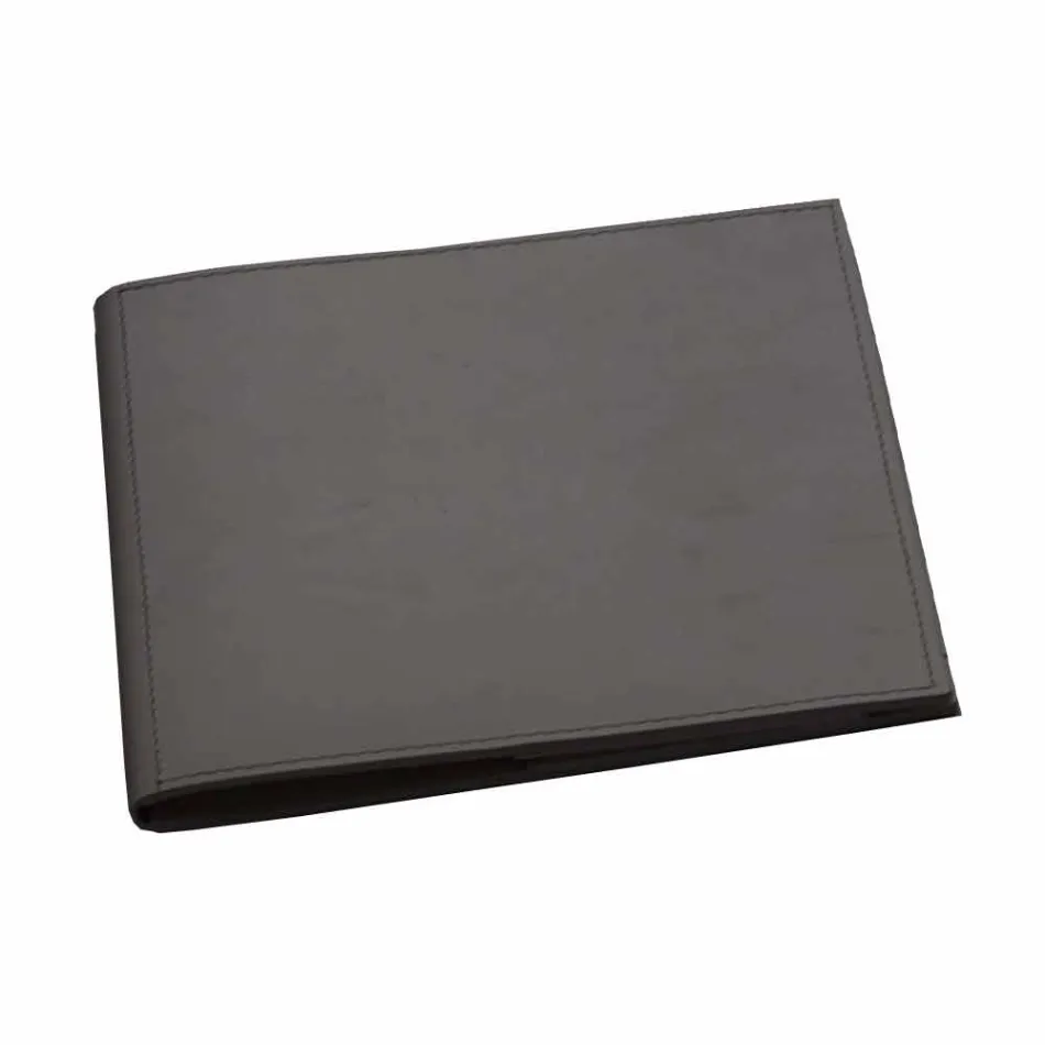 Aksesorë tavolinë në lëkure të rigjeneruar 5 copë të bëra në Itali - Medea Viadurini