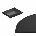 Aksesorë tavolinë në lëkure të rigjeneruar 5 copë të bëra në Itali - Medea Viadurini