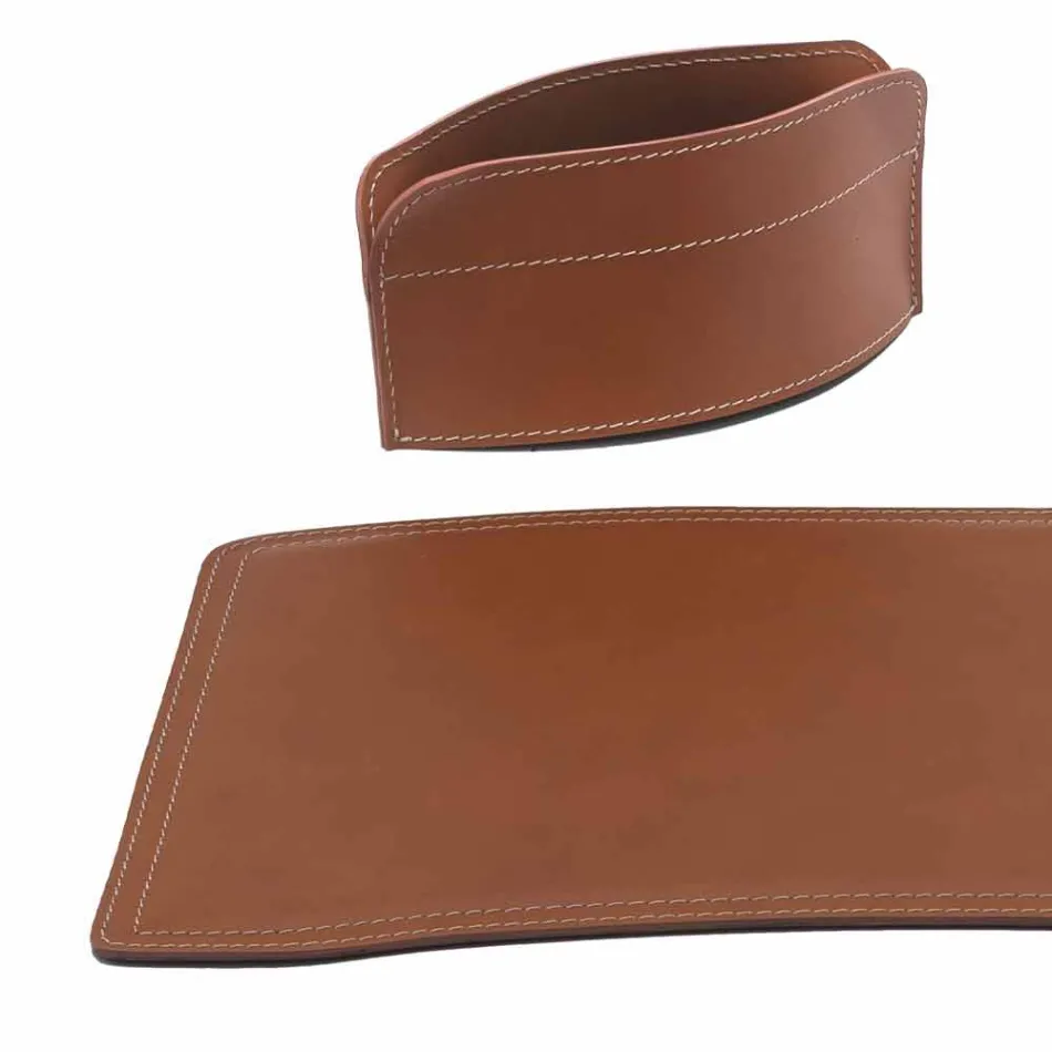 Aksesorë 4 copë Tavolina lëkure të rigjeneruar të bëra në Itali - Brando Viadurini