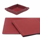 Aksesorë 5 Tavolinë prej lëkure të Rigjeneruar në pjesë të bëra në Itali - Ascanio Viadurini