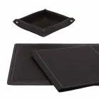 Aksesorë 5 Tavolinë prej lëkure të Rigjeneruar në pjesë të bëra në Itali - Ascanio Viadurini