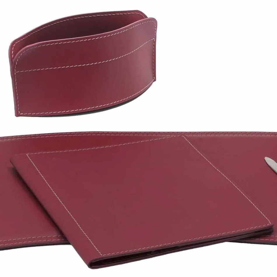 Aksesorë 5 Tavolinë prej lëkure të Rigjeneruar në pjesë të prodhuara në Itali - Brando Viadurini