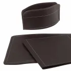 Aksesorë 5 Tavolinë prej lëkure të Rigjeneruar në pjesë të prodhuara në Itali - Brando Viadurini