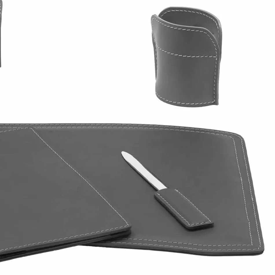 Aksesorë 5 Tavolinë prej lëkure të Rigjeneruar në pjesë të prodhuara në Itali - Brando Viadurini