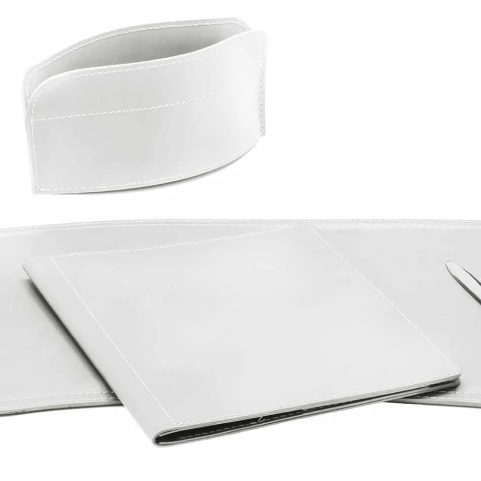 Aksesorë 5 Tavolinë prej lëkure të Rigjeneruar në pjesë të prodhuara në Itali - Brando Viadurini