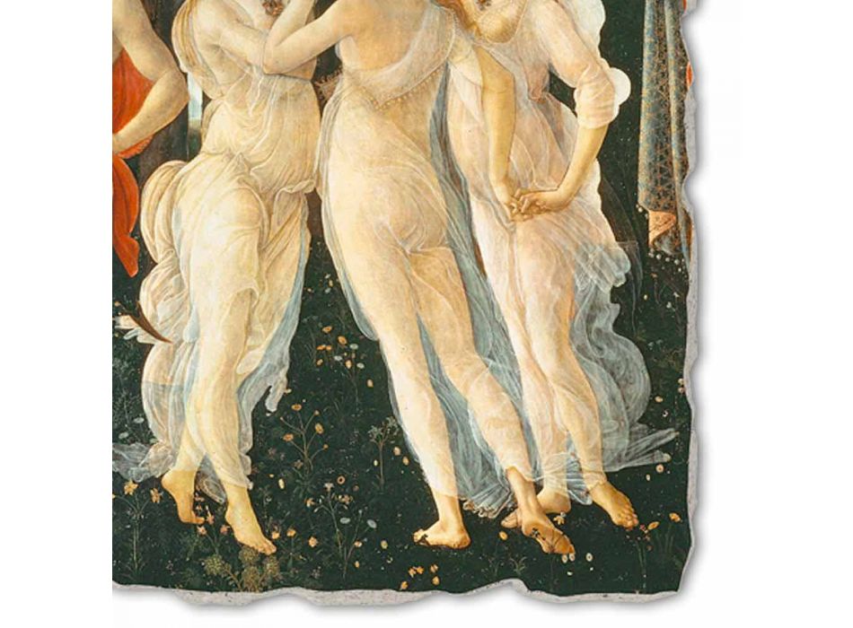 afresk i madh Botticelli pjesë "Aleanca e pranverës".