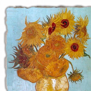"Vazo luledielli" të punuar me dorë të afreskut të madh Vincent Van Gogh