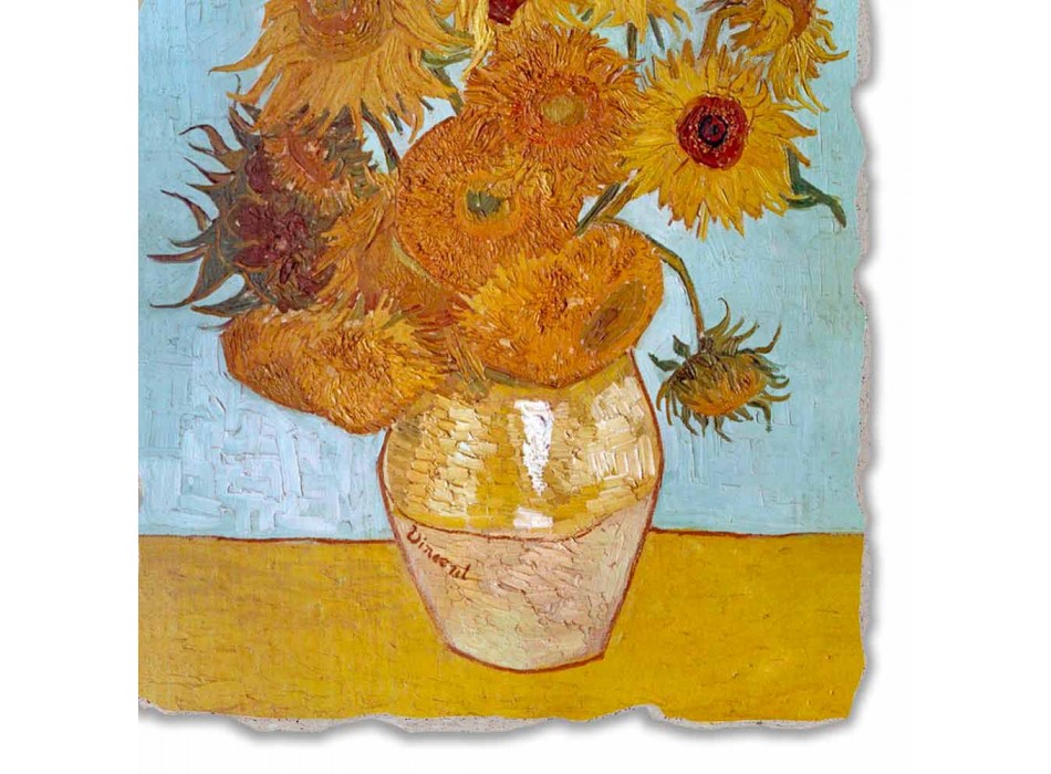 "Vazo luledielli" të punuar me dorë të afreskut të madh Vincent Van Gogh Viadurini