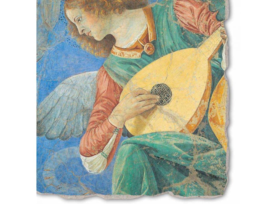 afresk i shkëlqyeshëm i Melozzo da Forlì "Angel Musician" Viadurini