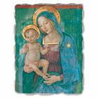 afresk i shkëlqyeshëm Pinturicchio "Madonna with Child" punuar me dorë Viadurini