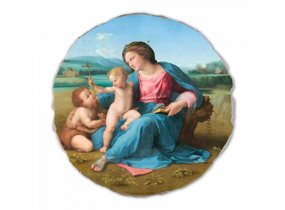 Riprodhimi i Freskos Raffaello Sanzio "Alba Madonna", 1510