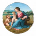 Alba Madonna nga Raphael, afresk i pikturuar me dorë