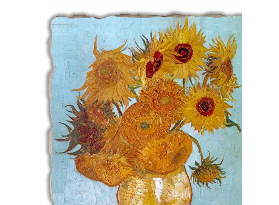 Riprodhimi i Freskos "Vazo luledielli" të Vincent Van Gogh