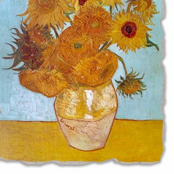 Riprodhimi i Freskos "Vazo luledielli" të Vincent Van Gogh