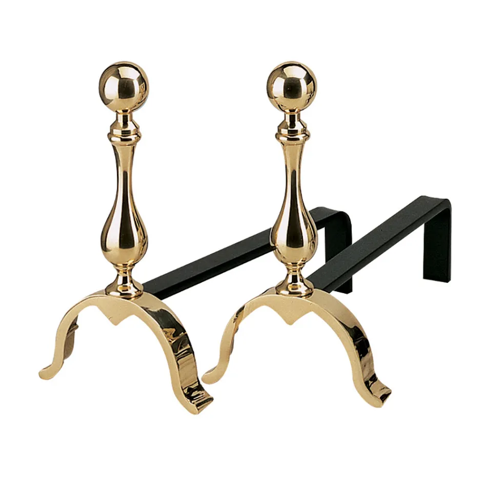 Oxhak tunxh Andirons Lartësia 32 cm Prodhuar në Itali - Bear Viadurini