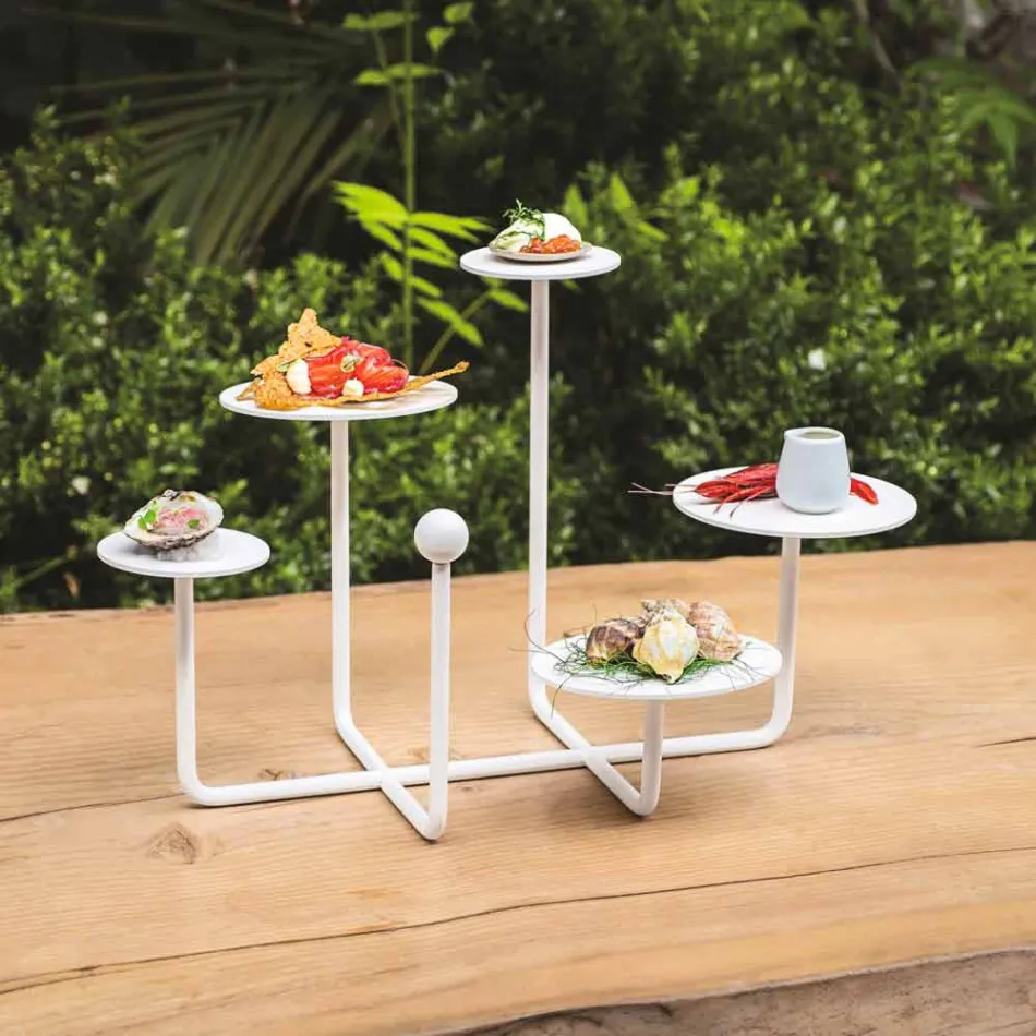 Standmbëlsirat e Dizajnit qëndrojnë në Çelik të Pikturuar Prodhuar në Itali - Pennellope Viadurini