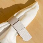 Unaza me peceta prej pëlhure me dizajn modern të bërë në Itali - Stan Viadurini