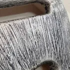 Dizajni i varëses së murit i dekoruar me dorë në gjethe argjendi Holt Viadurini