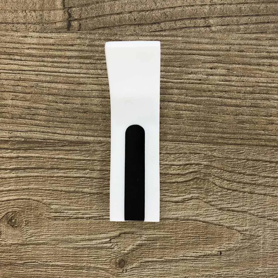 Mbështetëse Corian Wall Coat Rack me Futje të Bardhë ose të Zezë, 3 Copë - Appiccio Viadurini