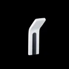 Mbështetëse Corian Wall Coat Rack me Futje të Bardhë ose të Zezë, 3 Copë - Appiccio Viadurini