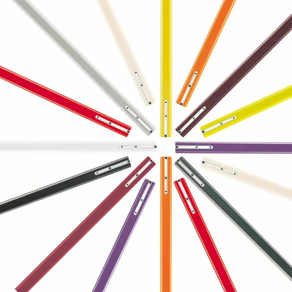 Varëse rrobash muri në MDF të llakuar me grep të dyfishtë prodhuar në Itali - Mërkur Viadurini