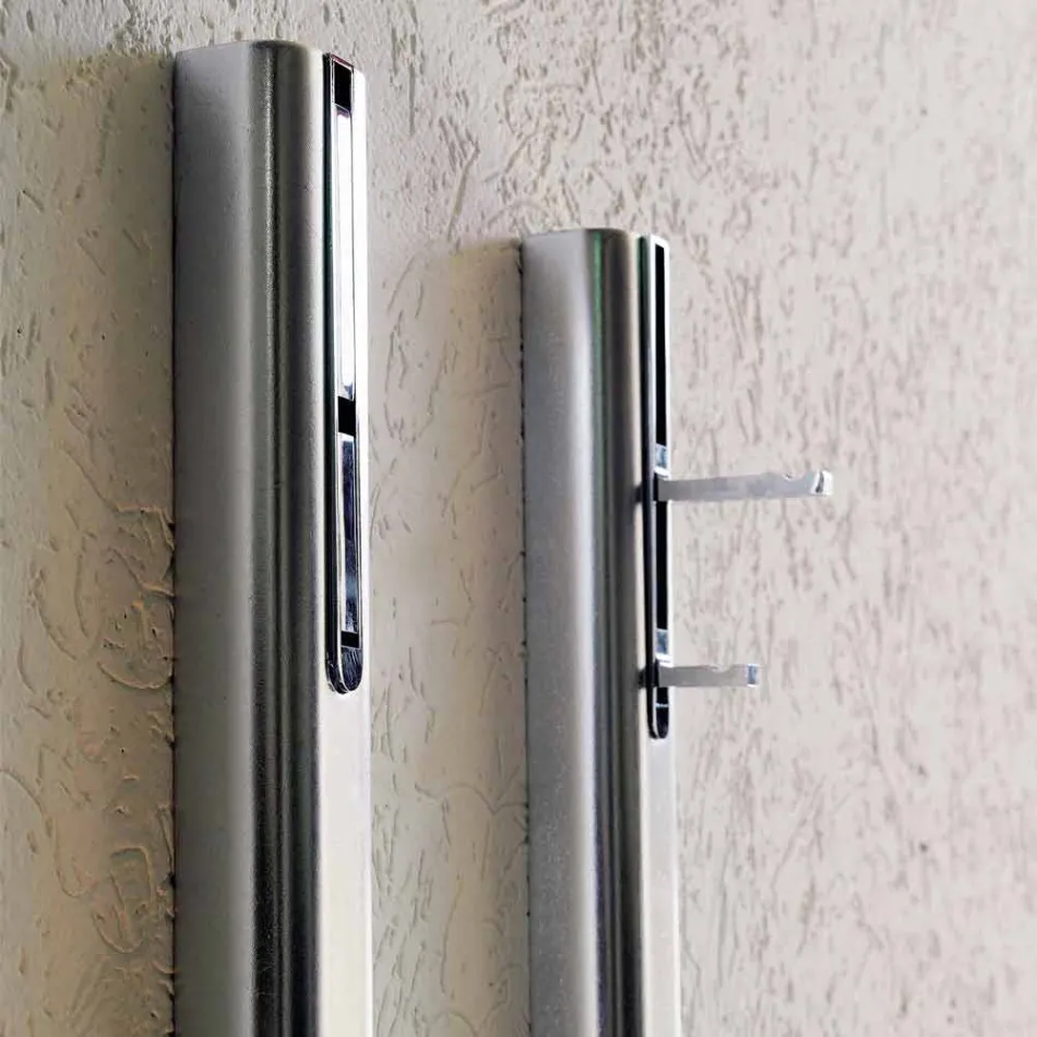 Varëse rrobash muri në MDF të llakuar me grep të dyfishtë prodhuar në Itali - Mërkur Viadurini