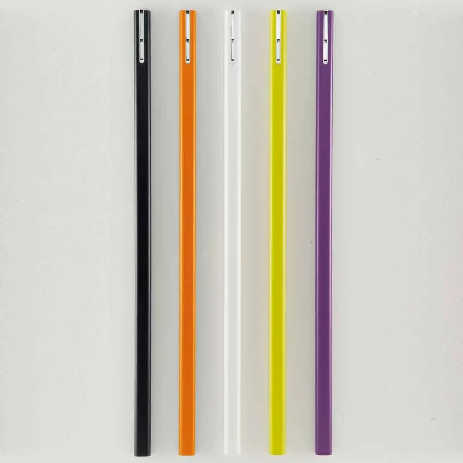 Varëse rrobash muri në MDF të llakuar me grep të dyfishtë prodhuar në Itali - Mërkur Viadurini