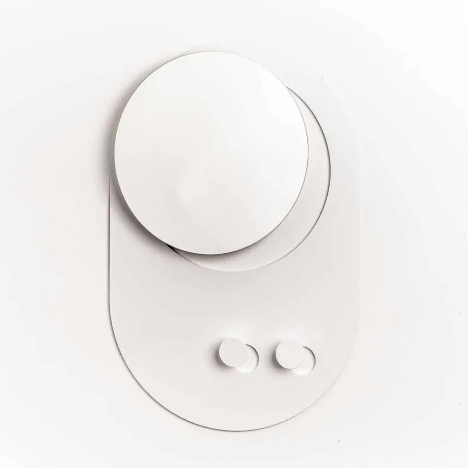 Mbështjellëse Moderne e Veshjeve të Murit në Çelik me Pasqyrë Prodhuar në Itali - Pilippo Viadurini