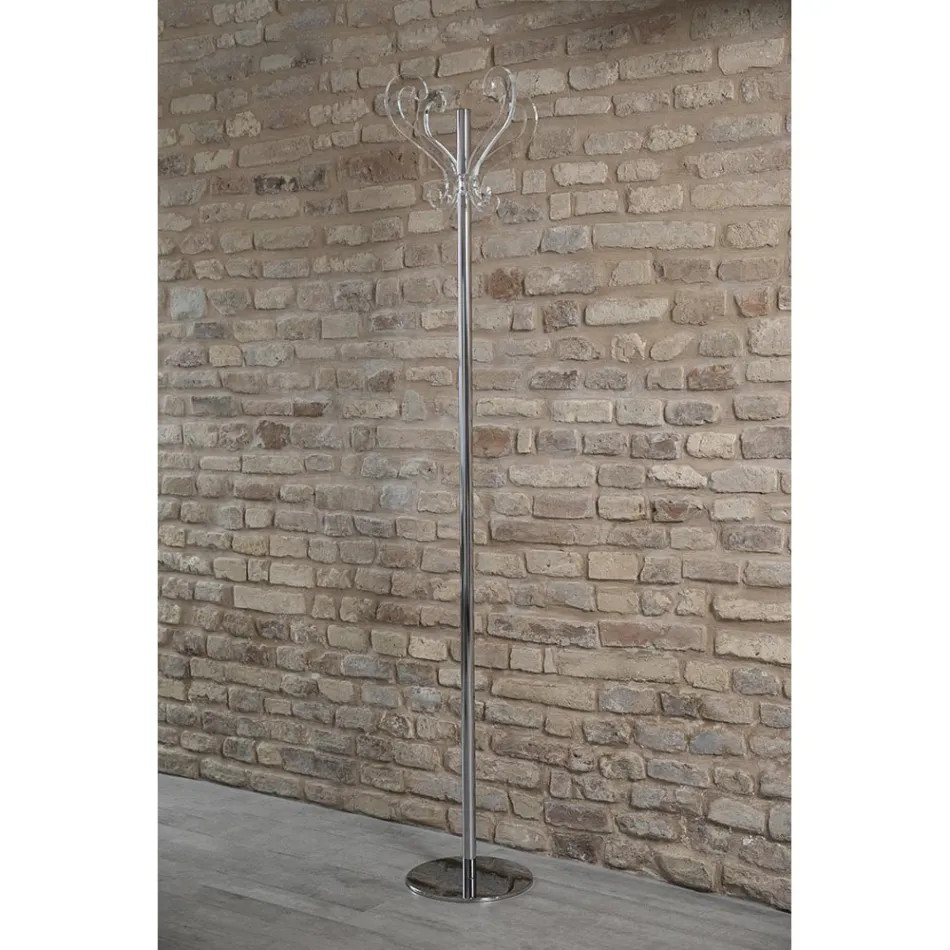 Raft pallto me 5 krahë çeliku dhe akrilik transparent - Gloriano Viadurini