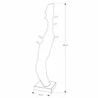 Mbështetëse pallto me strukturë dhe kunja në dru tik të ngurtë - Bredhi Viadurini