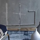 Raft dyshemeje kristal akrilike transparente thelbësore - Ginergo Viadurini