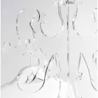 Raft pallto dysheme, dizajn klasik, në pleksiglas Giave Viadurini