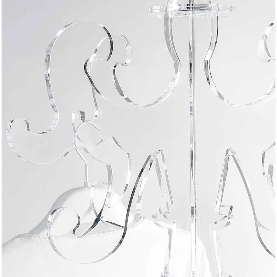 Raft pallto dysheme, dizajn klasik, në pleksiglas Giave Viadurini