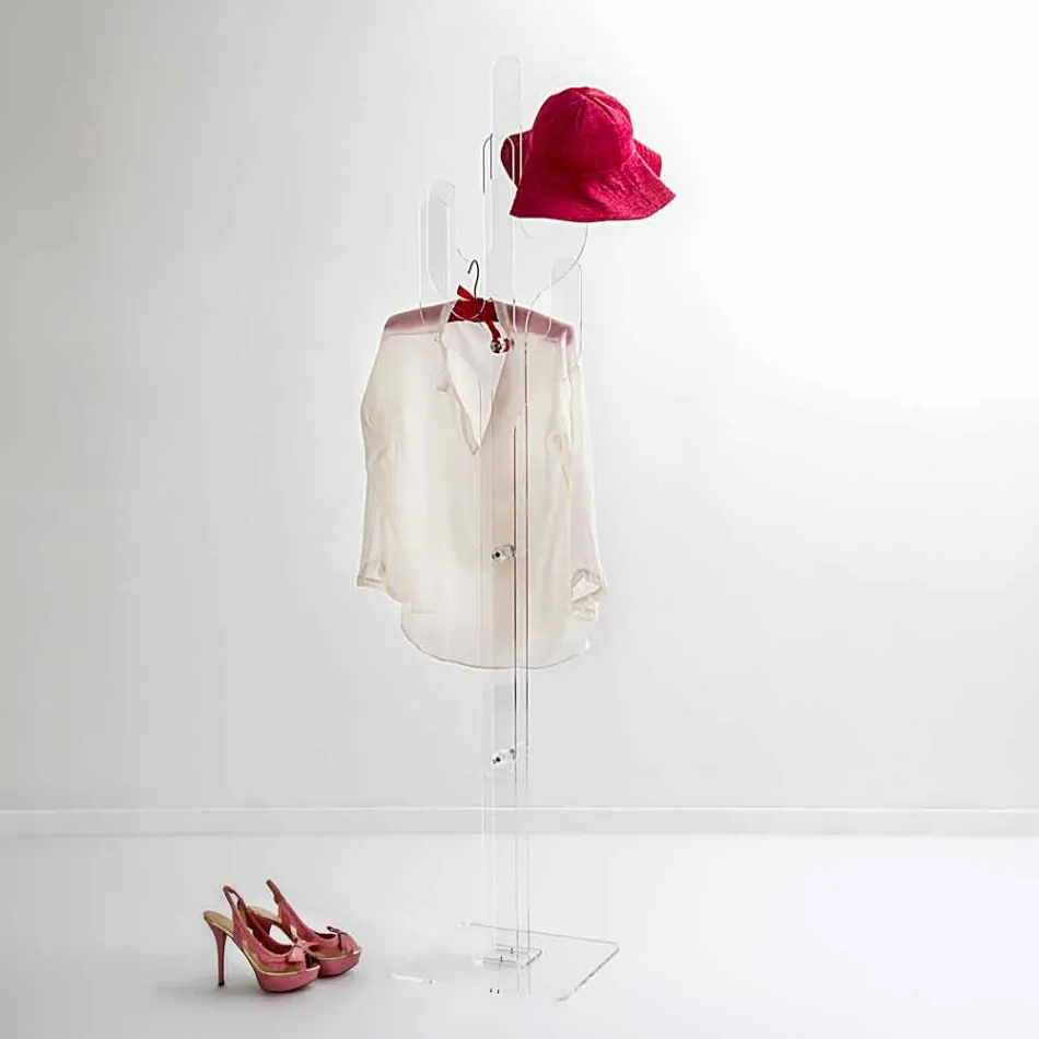 Pallto bashkëkohore me dizajn transparent Kaktus, bërë në Itali Viadurini