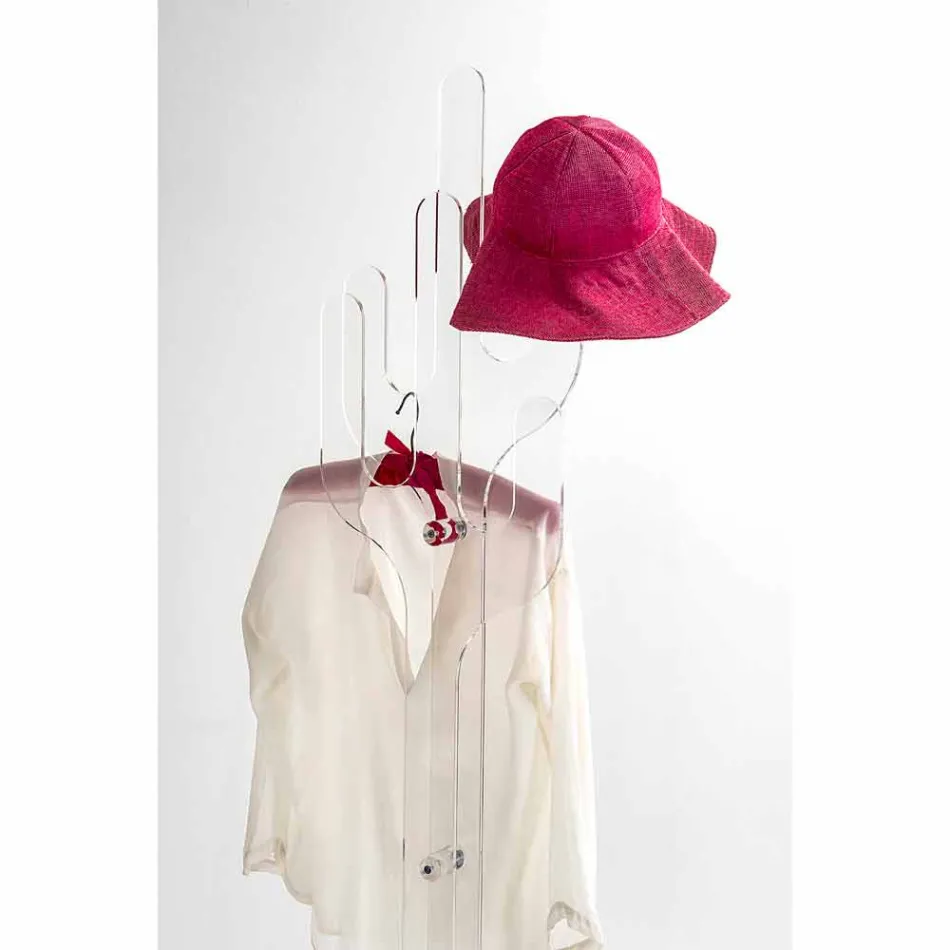 Pallto bashkëkohore me dizajn transparent Kaktus, bërë në Itali Viadurini