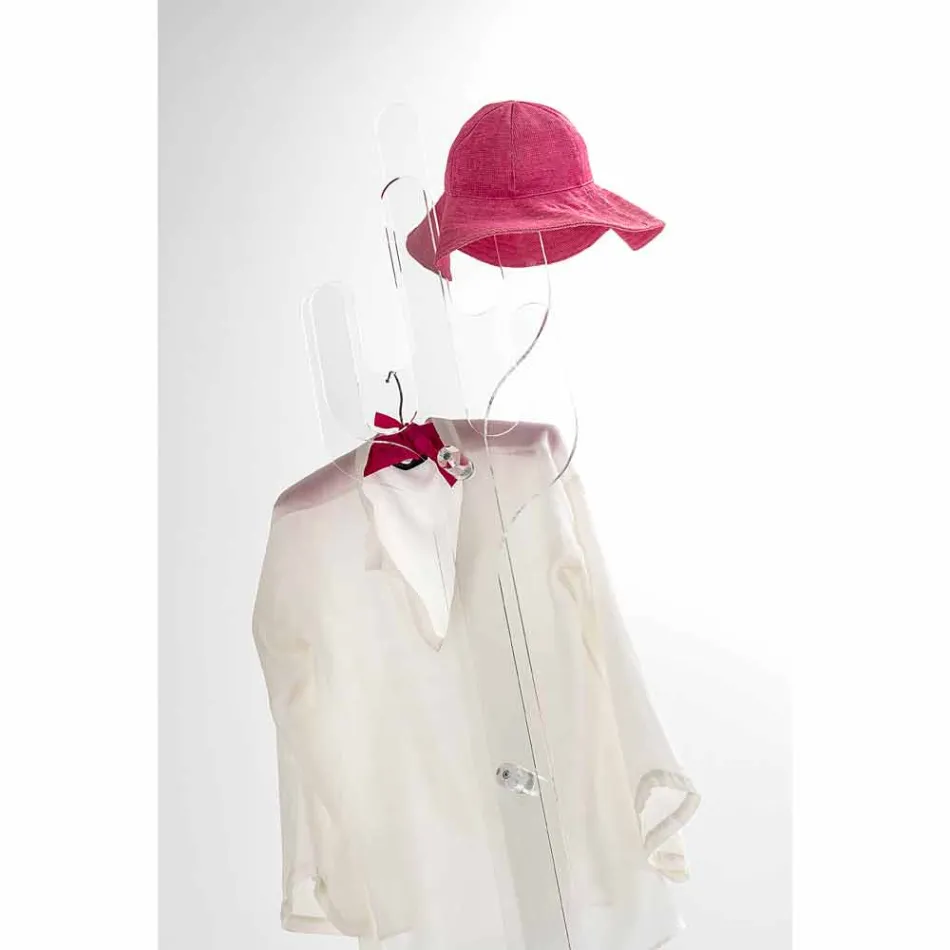 Pallto bashkëkohore me dizajn transparent Kaktus, bërë në Itali Viadurini