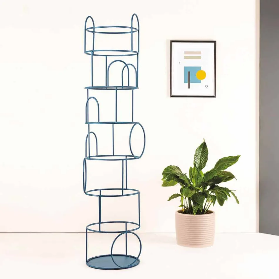 Stendë për Veshje Dizajni në Çelik me Ngjyrë Prodhuar në Itali - Vituzzo Viadurini