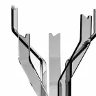 Vareza e butë pallto me 5 grepa Andrea, dizajn modern Viadurini