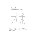 Stand pallto prej 3 copë çeliku Made in Italy - Steward nga Myyour Viadurini