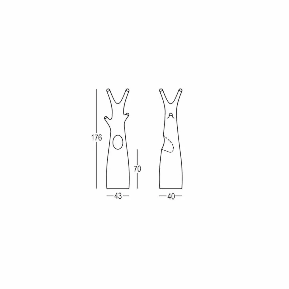 Qëndrim pallto pemësh në modelin polietileni Prodhuar në Itali - Oldia Viadurini