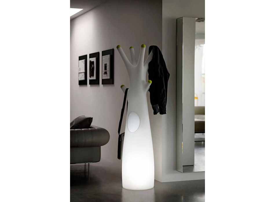 Mbështetëse shkëlqyese për pallto në polietileni me dritë LED prodhuar në Itali - Oldia Viadurini