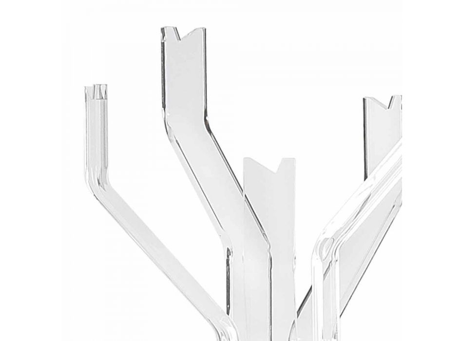 Raft pëlhure transparente me 5 grepa Andrea, dizajn modern Viadurini