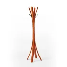 Dizajni Modern Varësja e Palltos së Zezë prej Çeliku e mbuluar me lëkurë - Natyrë Viadurini