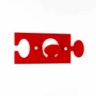 Varëse muri në dizajn të vetëm prej plexiglasi me ngjyra 4 copë - Fratack Viadurini